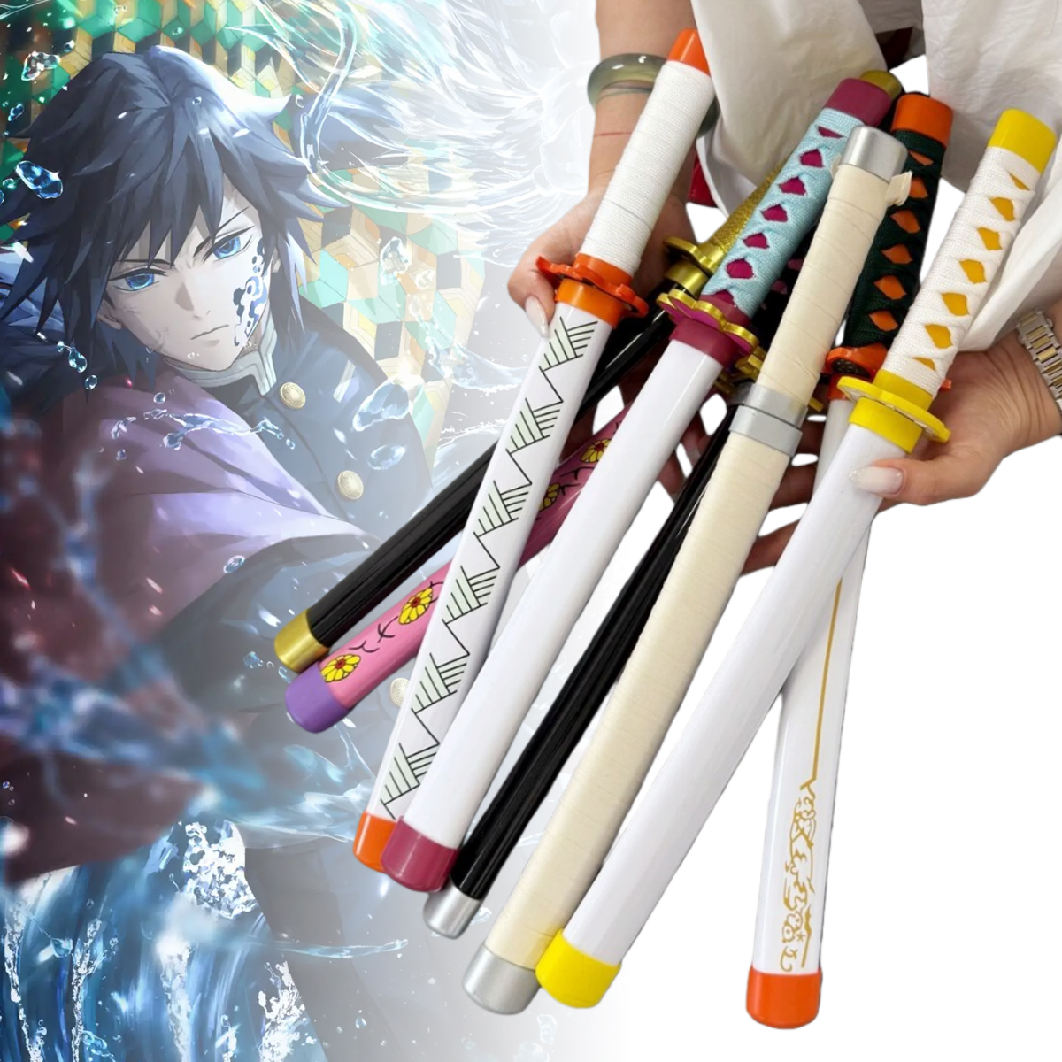 Cosplay Prop Knife - 16inch Tomioka Giyuu Katana Anime Demon