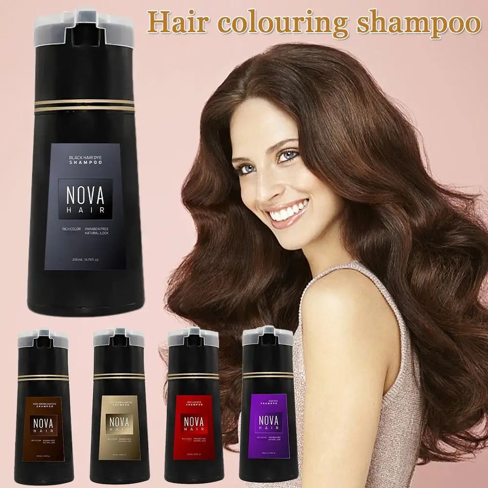 200ml Nova Hair Dye Shampoo Ha - огляд і ціна Hair Spray Color