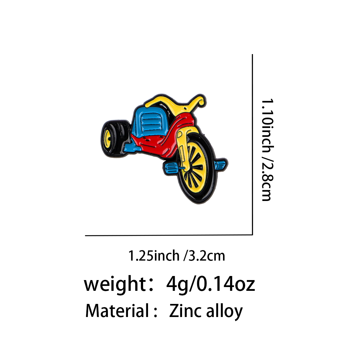 Retro Bicycle Enamel Pin Vinta - огляд і ціна Cosplay Prop Bag