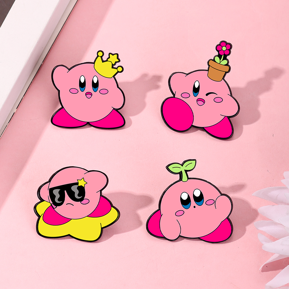 4pcs Kirby Enamel Lapel Pins S - огляд і ціна Cosplay Prop Bag