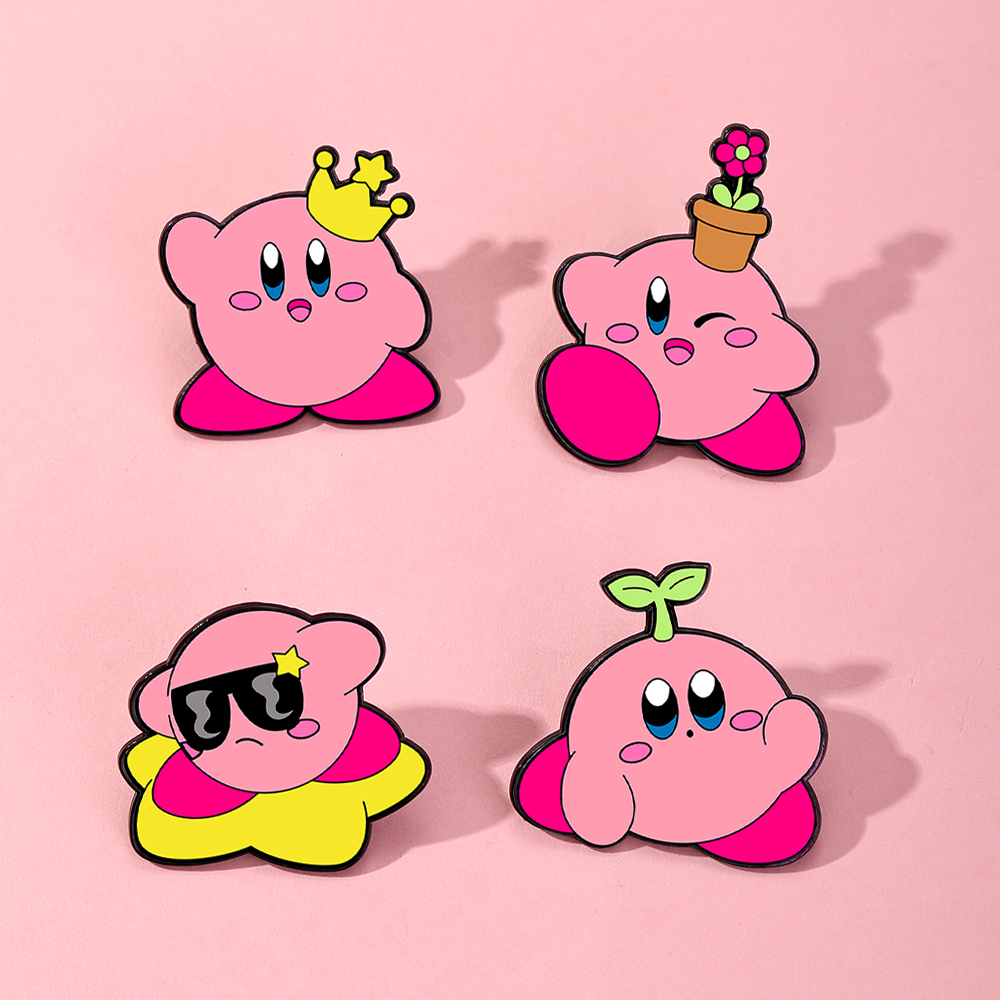 4pcs Kirby Enamel Lapel Pins S - огляд і ціна Cosplay Prop Bag