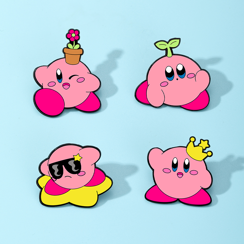 4pcs Kirby Enamel Lapel Pins S - огляд і ціна Cosplay Prop Bag