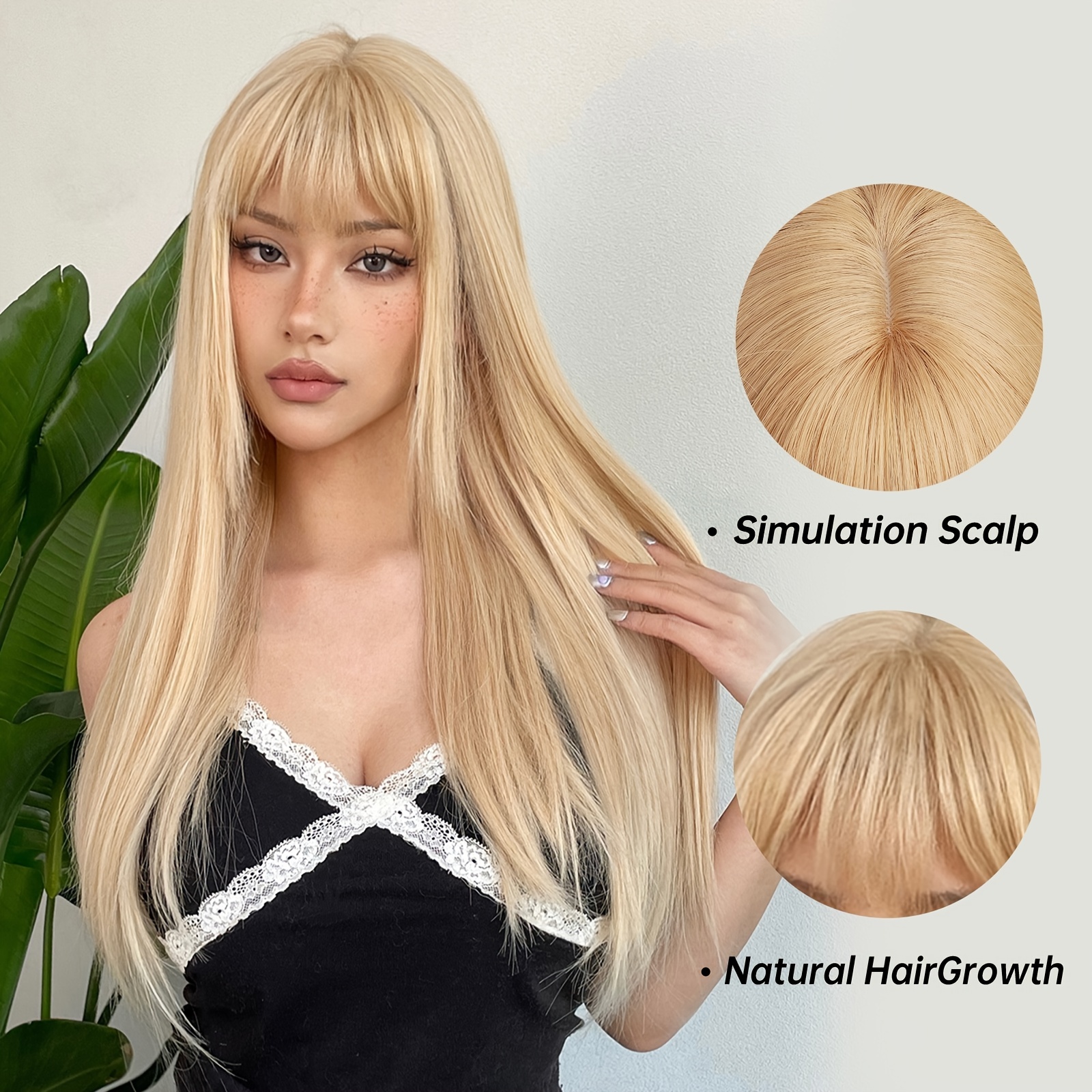 Elegant 24inch Inch Long Strai - огляд і ціна Wig Fiber Net