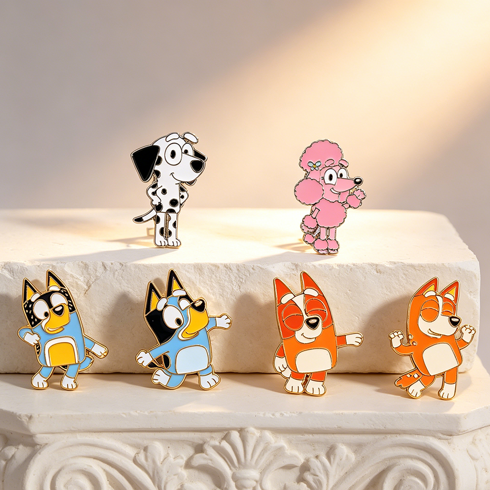 6pcs/Set Bingo Dogs Enameled L - огляд і ціна Cosplay Prop Bag