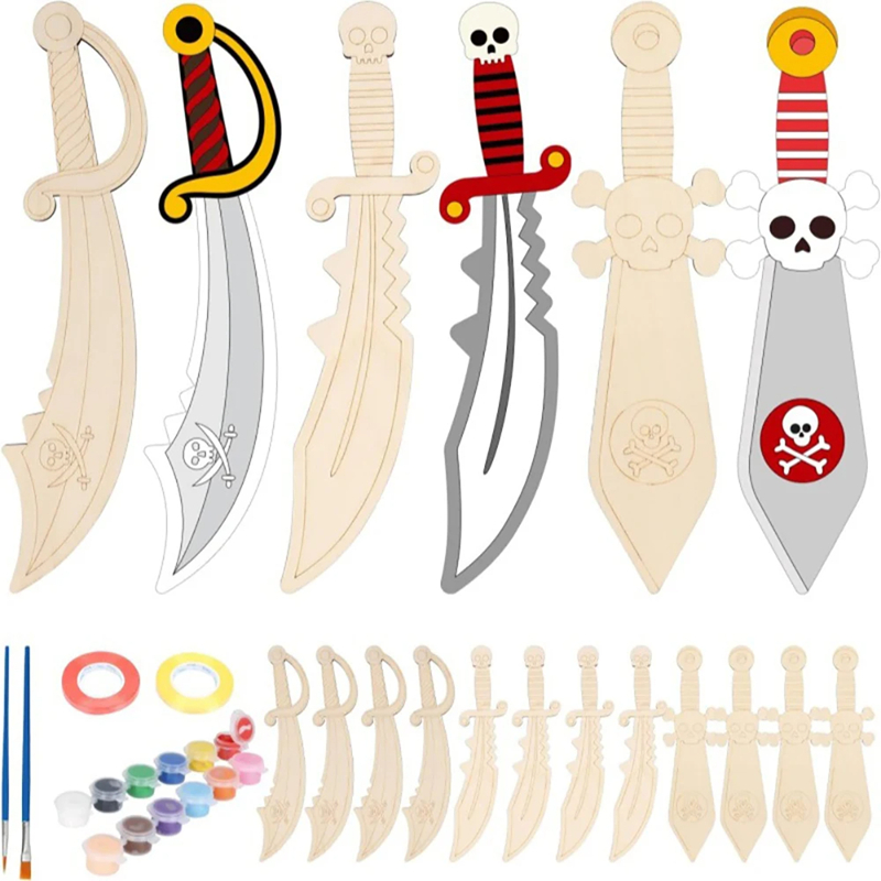 Wooden DIY Drawing Pirate Wood - огляд і ціна Cosplay Prop Paint