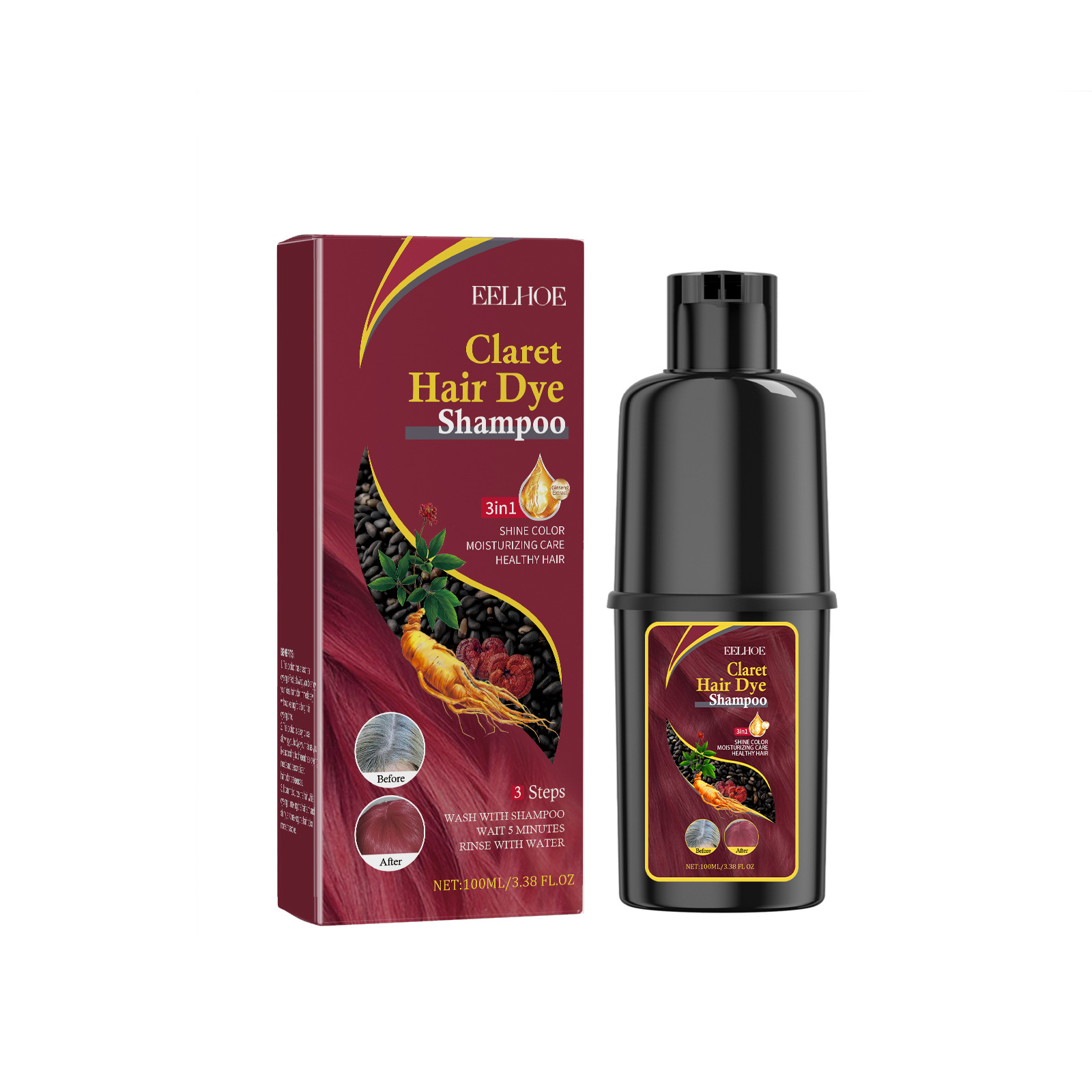 Hair Dyeing Shampoo 3-in-1 Rap - огляд і ціна Hair Spray Color