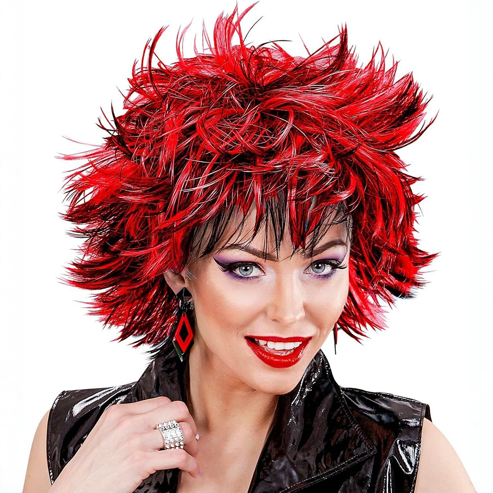 Black Red Afro Wig 11inch Butt - огляд і ціна Wig Fiber Net