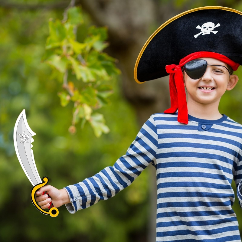 16pcs Kids Wooden Pirate Theme - огляд і ціна Cosplay Prop Paint