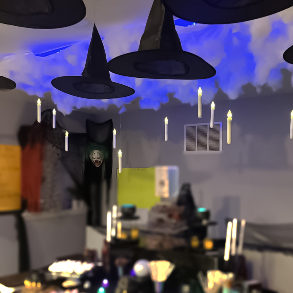 1/3pcs Halloween Witch Hat Hal - огляд і ціна Cosplay Floating Prop