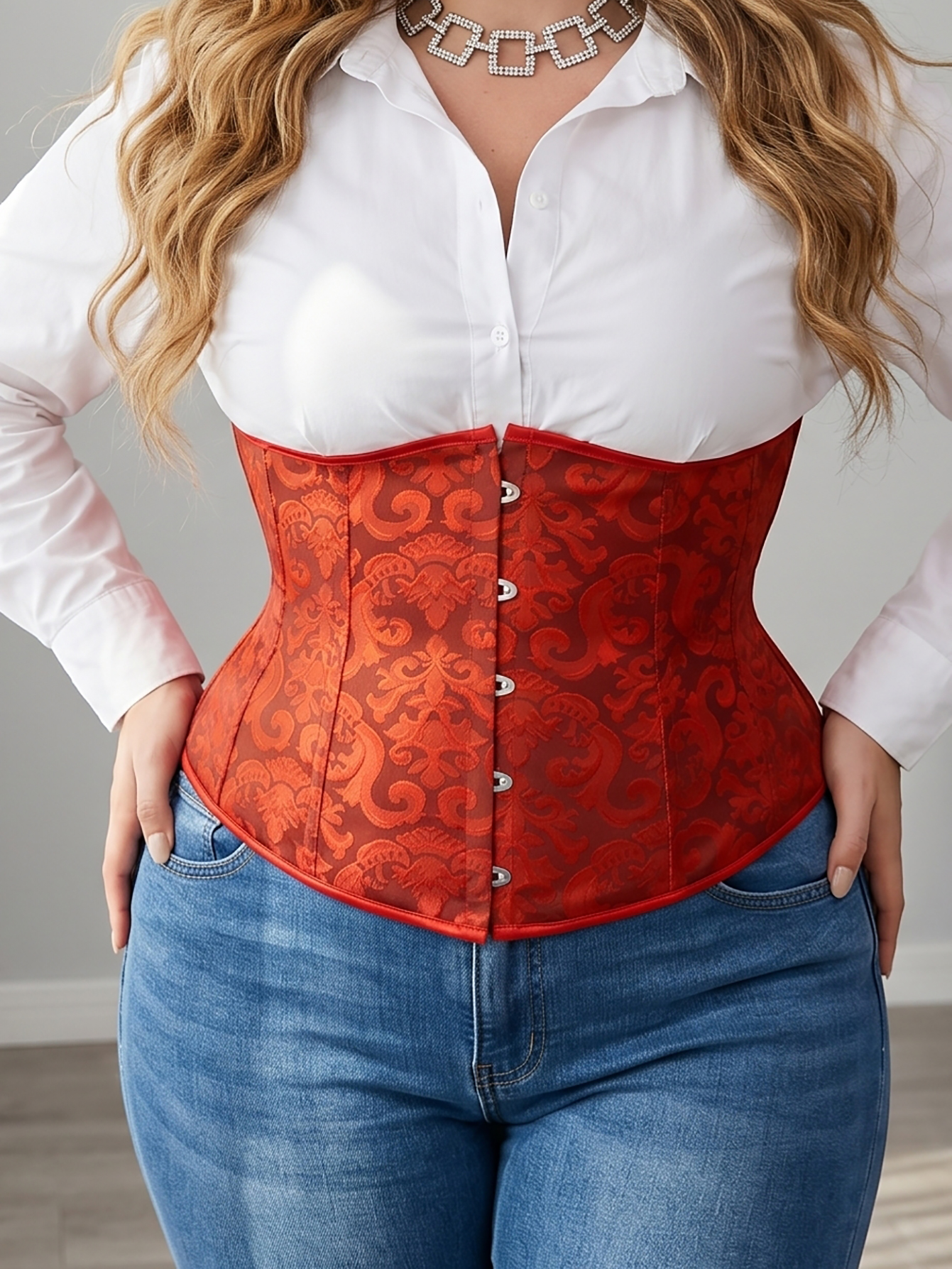 Women's Plus Size Court Lace W - огляд і ціна Boning Corset Steel