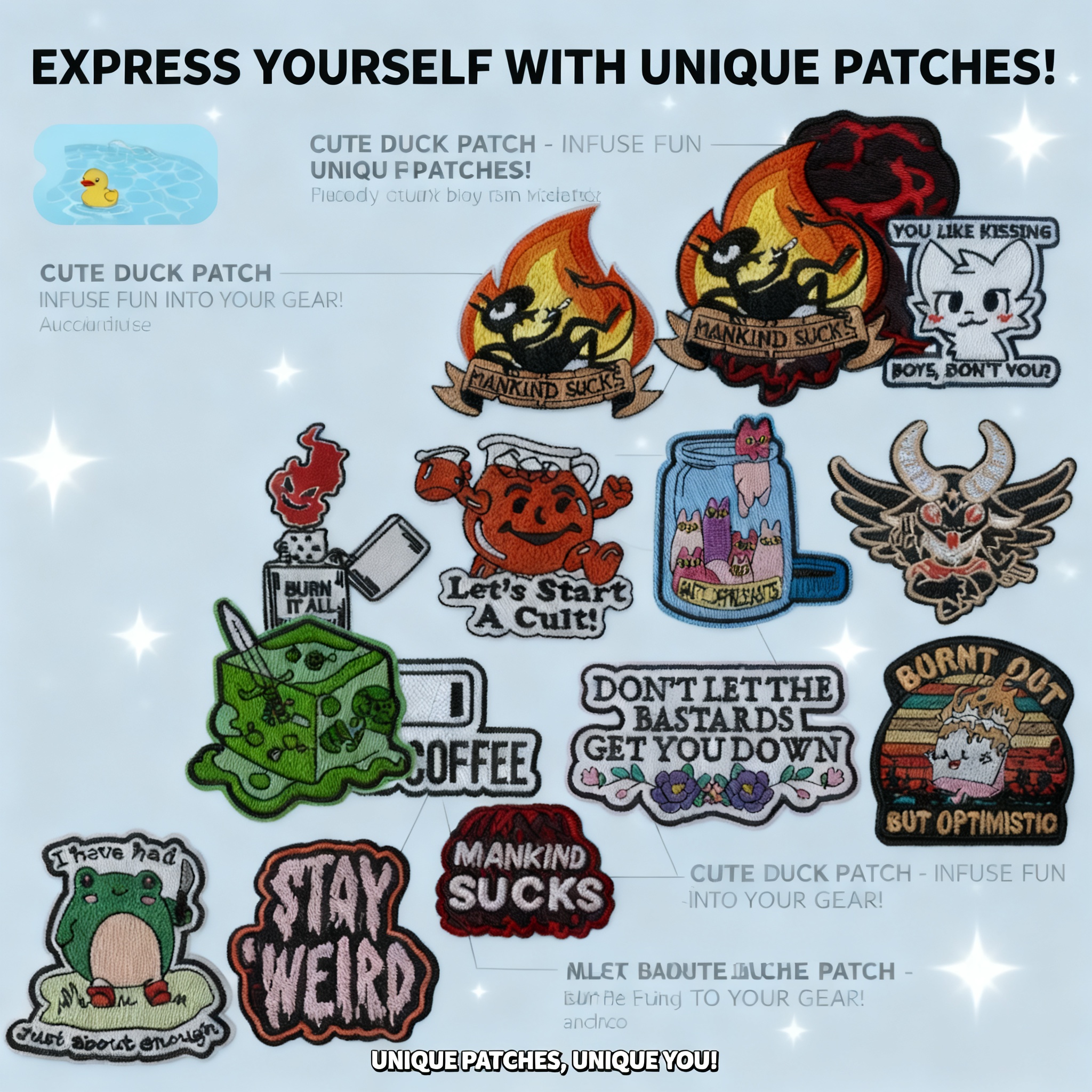 Funny Badge Quotes Cartoon Ani - огляд і ціна Cosplay Prop Bag