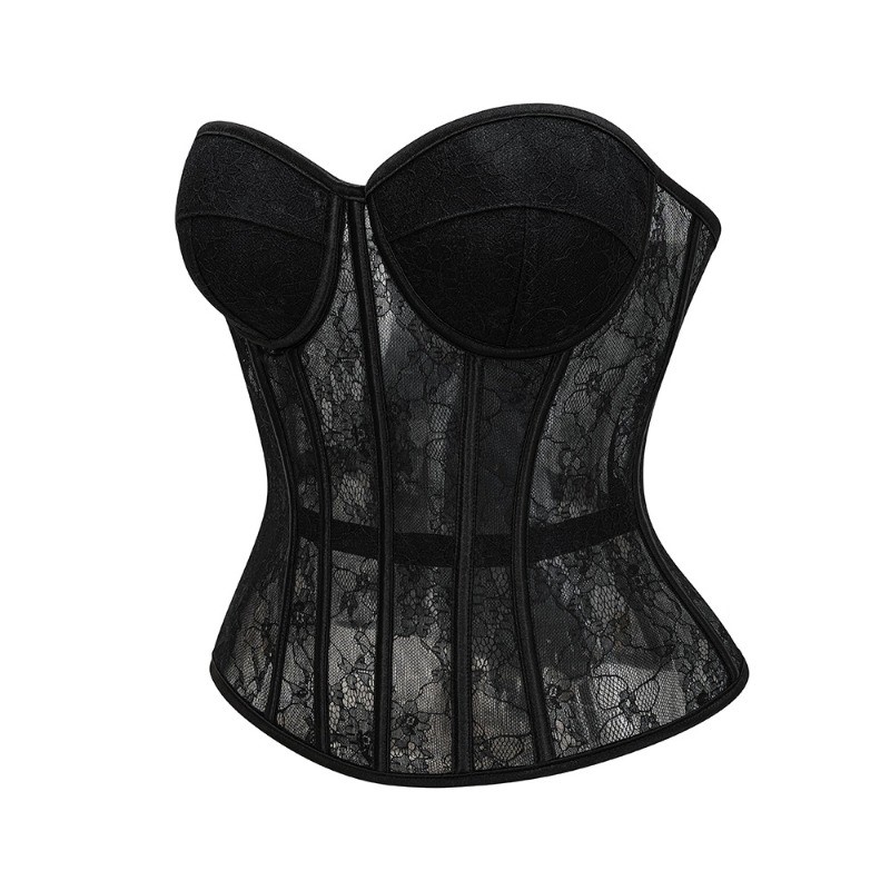 Women Overbust Corset Top Blac - огляд і ціна Boning Corset Steel