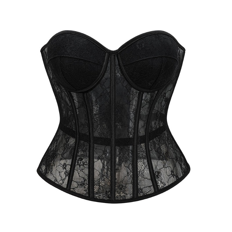 Women Overbust Corset Top Blac - огляд і ціна Boning Corset Steel