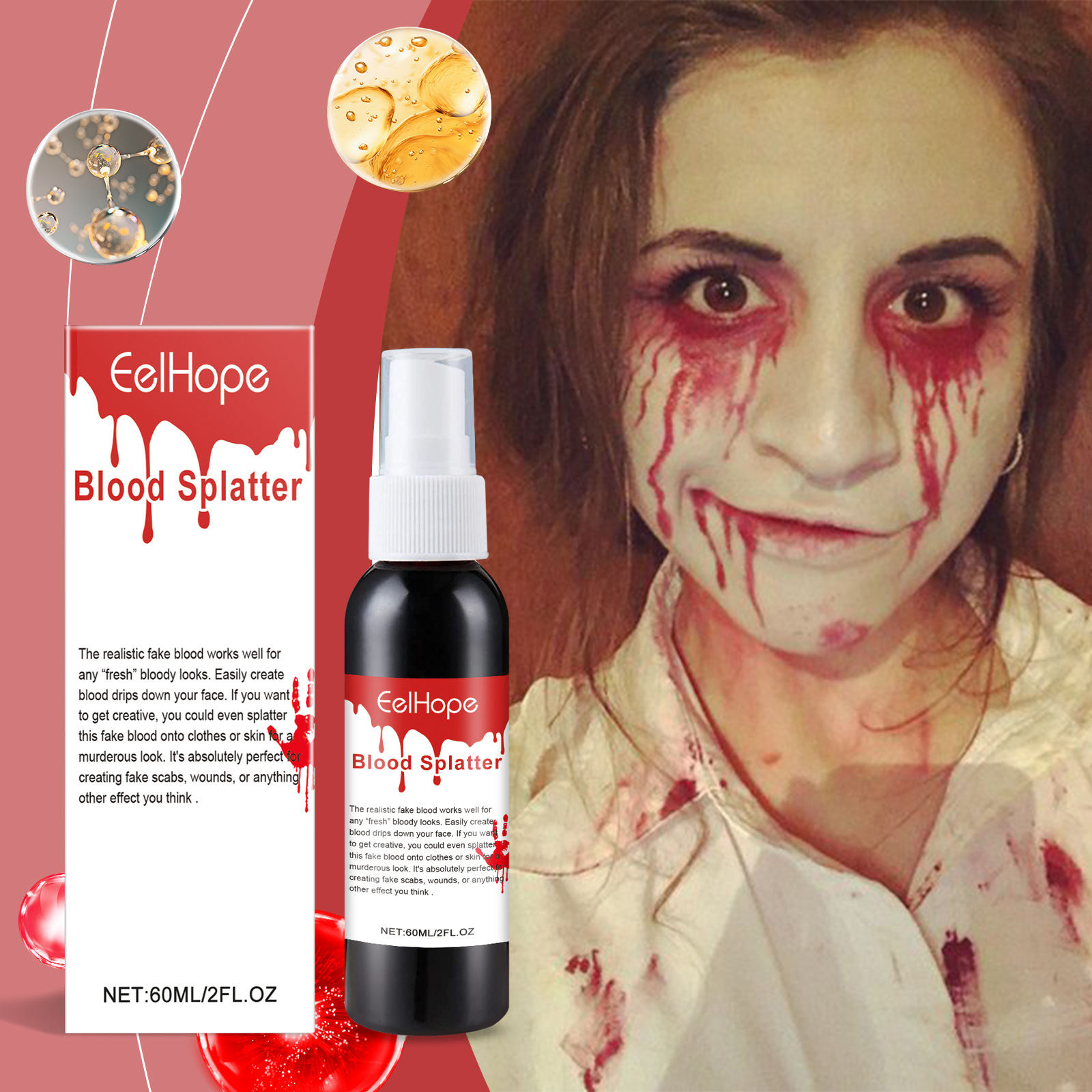 Halloween Emulation Fake Blood - огляд і ціна Cosplay Prop Paint