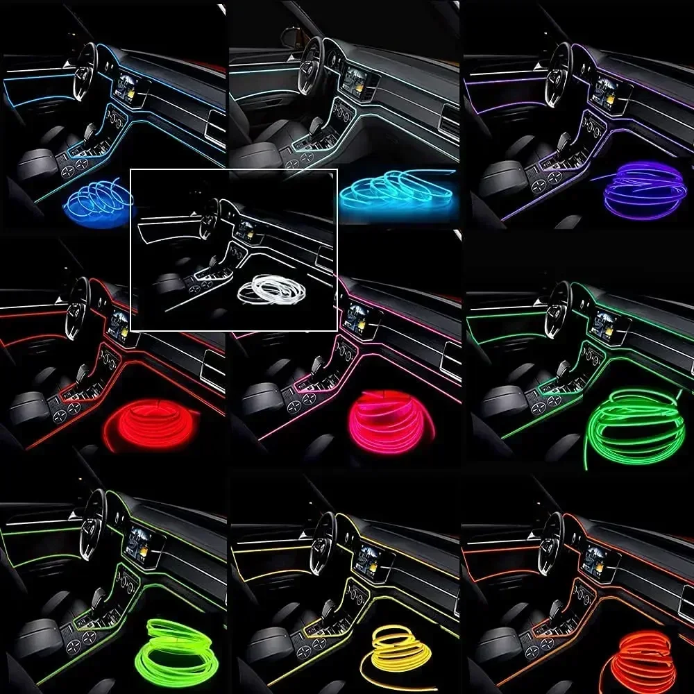1/3/5M Car Interior Light Deco - огляд і ціна Led El Wire