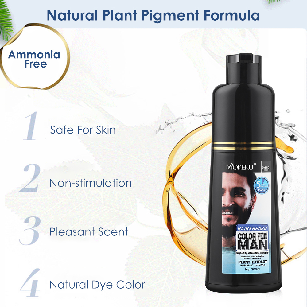 Black Hair Dye Shampoo Natural - огляд і ціна Hair Spray Color