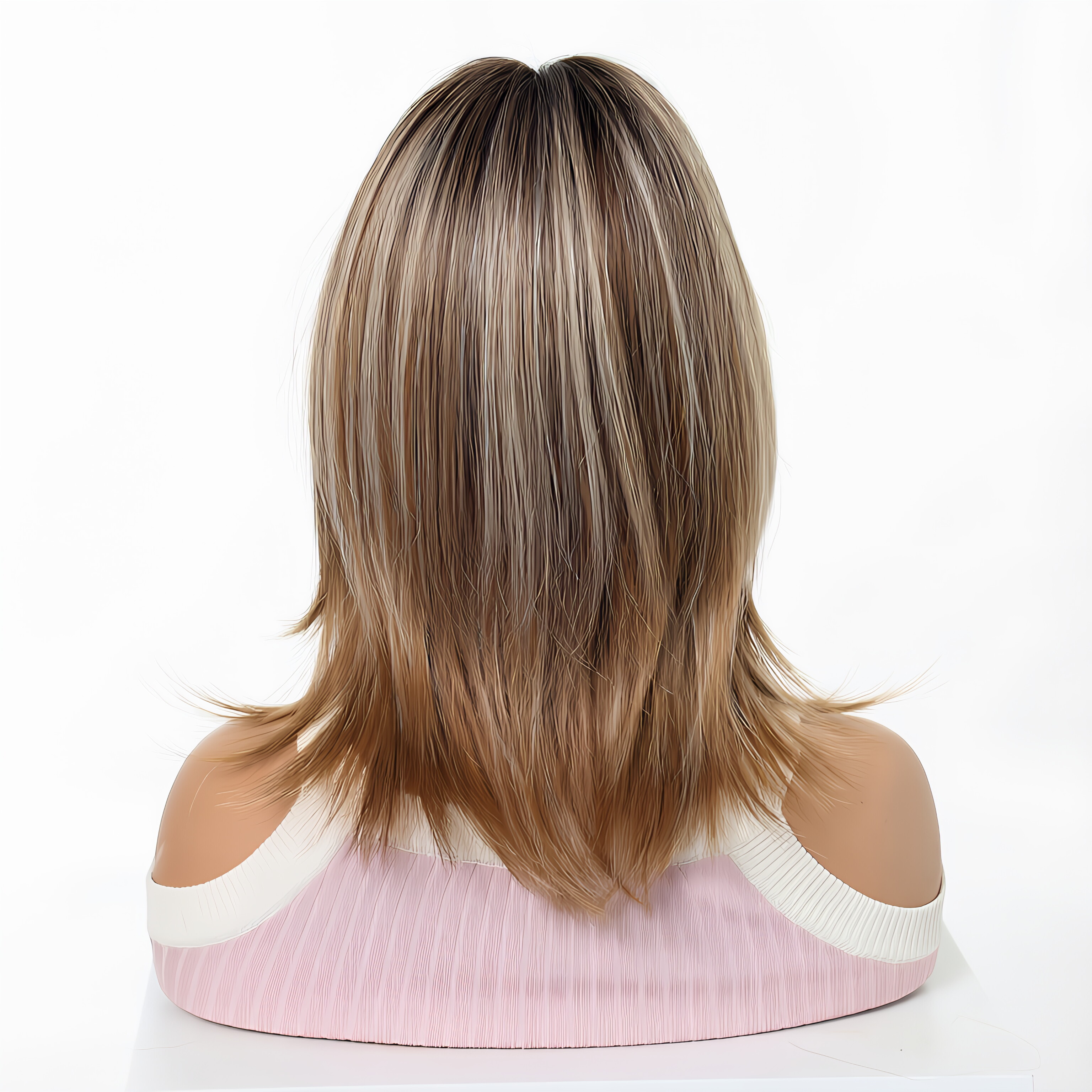 Daily light brown wig, headban - огляд і ціна Wig Fiber Net