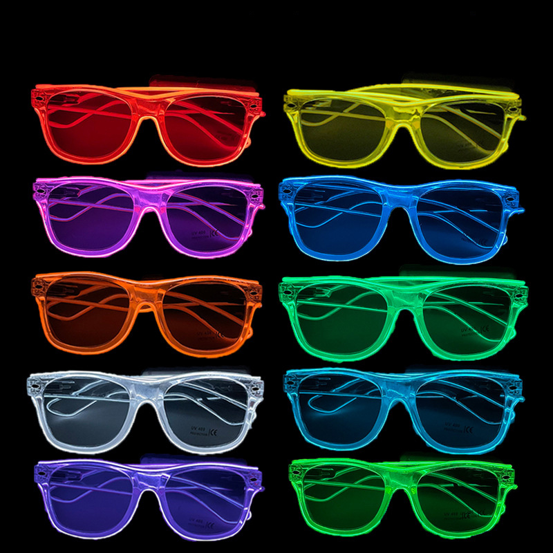 1Pcs Led Glasses Neon Glow Sun - огляд і ціна Led El Wire