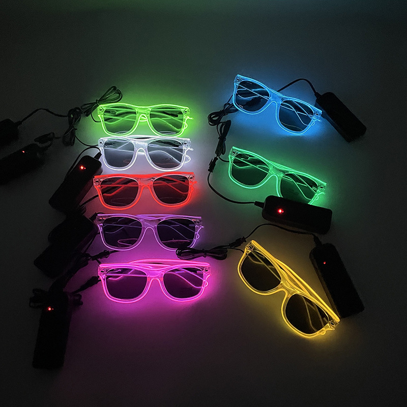 1Pcs Led Glasses Neon Glow Sun - огляд і ціна Led El Wire