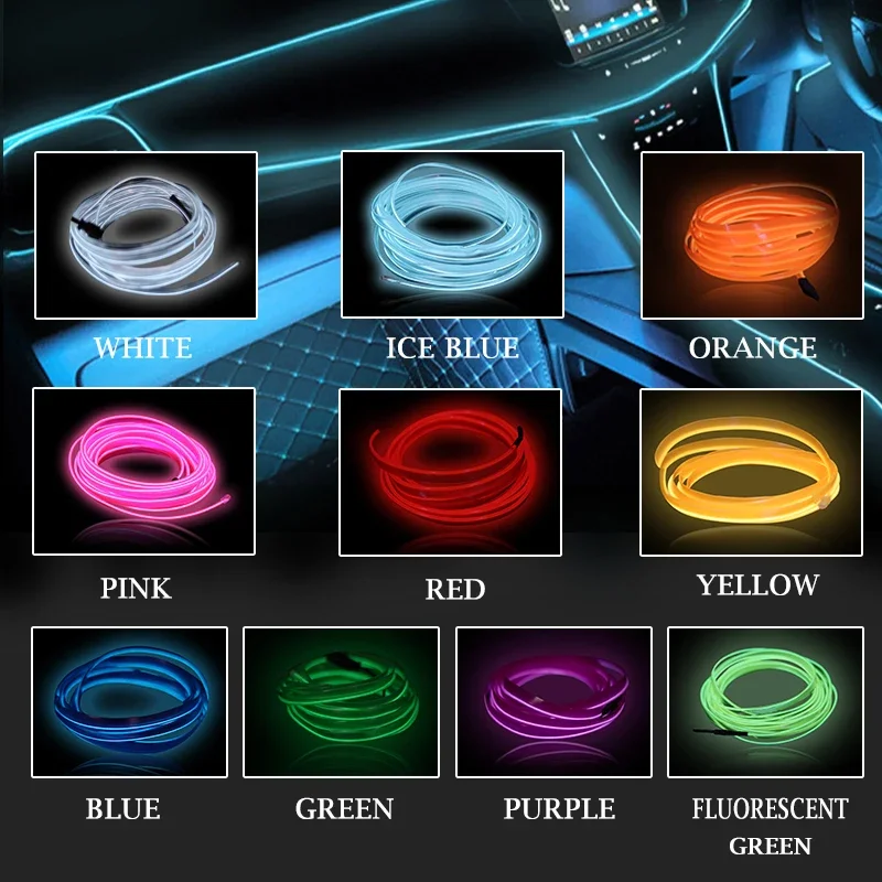 1M/3M/5M Car Interior Led Deco - огляд і ціна Led El Wire
