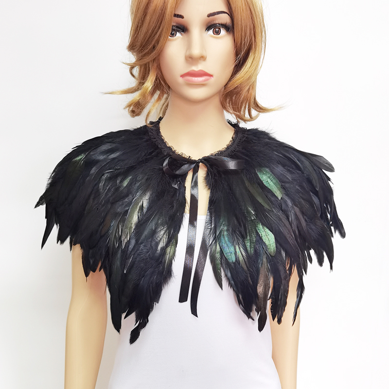 3 Layer Gothic Feather Shawl I - огляд і ціна Cosplay Floating Prop