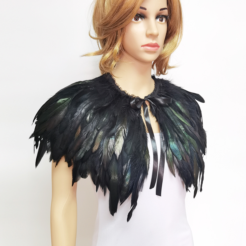 3 Layer Gothic Feather Shawl I - огляд і ціна Cosplay Floating Prop